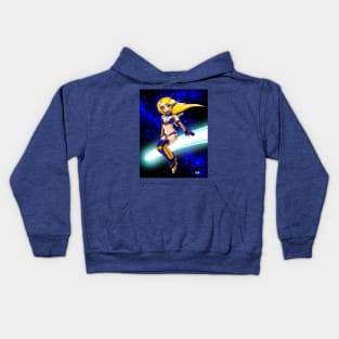 Comet Riding Botgirl Kids Hoodie